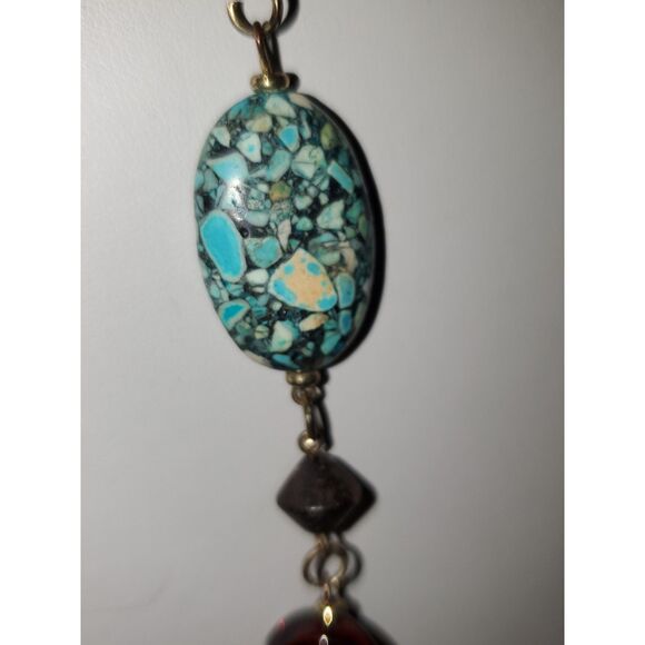 A Premiere Designs Stone and Bead Necklace Boho Beachy Career Casual - Picture 3 of 12